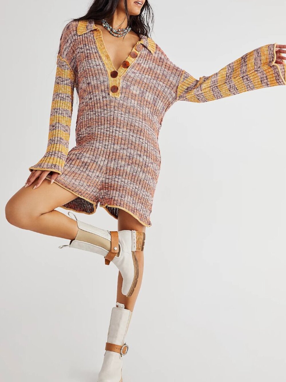 Free People Wendy Romper Size M